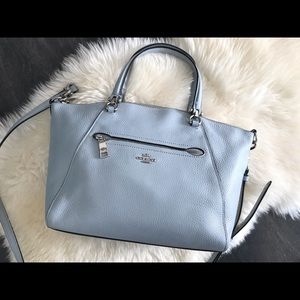 Coach Kelsey Leather Bag in Light Blue